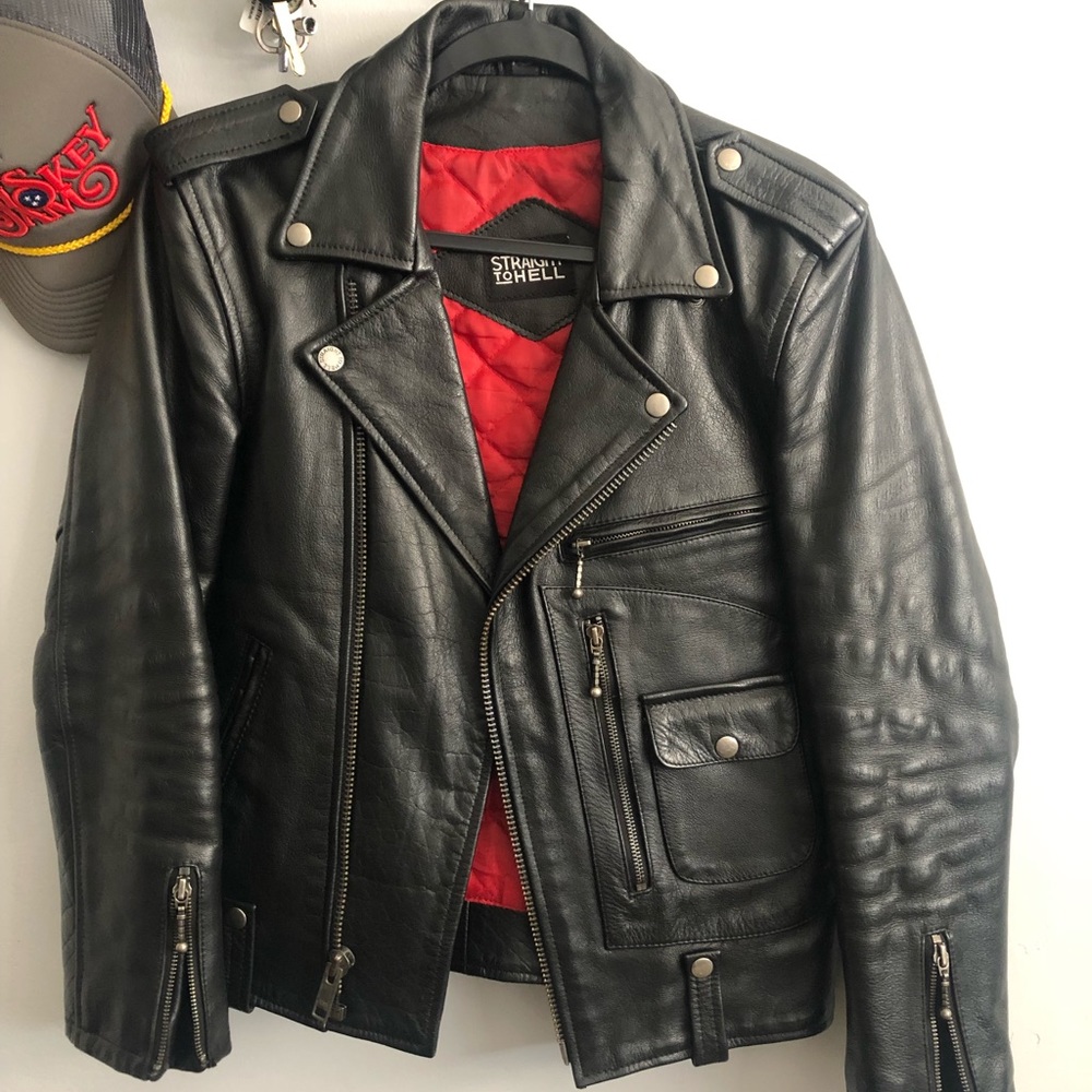 Straight To Hell Leather Jacket size 36